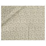 LL - Leaf-Block Nine-Patch Quilt 88x64 in - Red Border, Cream Frames