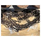 G - Toledo Vintage Cast-Iron Weight Plates with Heavy-Duty Chain (Lot of 3)