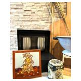 LS - 24-Inch Wooden Cutting Board with Vintage Kitchen Finds