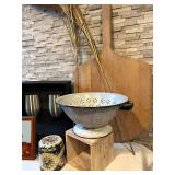 LS - 24-Inch Wooden Cutting Board with Vintage Kitchen Finds