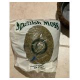 LS - Aqua Globes 2-Pack Hand-Blown Glass Watering Globes, Spanish Moss, 35-inch Long Decor