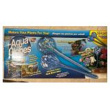 LS - Aqua Globes 2-Pack Hand-Blown Glass Watering Globes, Spanish Moss, 35-inch Long Decor