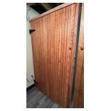 LS - Vintage Storage Cabinet 19x39x65 in with Fabrics, Linens & Bedding