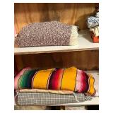 LS - Vintage Storage Cabinet 19x39x65 in with Fabrics, Linens & Bedding