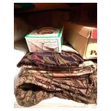 LS - Vintage Storage Cabinet 19x39x65 in with Fabrics, Linens & Bedding