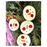 LL - Christmas Decor Lot - Stockings, Snowmen, Reindeer & Mini Tree