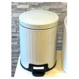 LL - White Drum Lampshade 10x14 in - Pedal Trash Can