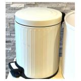 LL - White Drum Lampshade 10x14 in - Pedal Trash Can