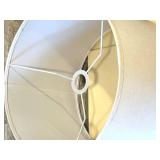 LL - White Drum Lampshade 10x14 in - Pedal Trash Can