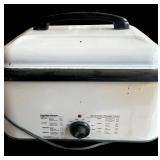 G - Hamilton Beach Automatic Roaster Oven - White Countertop Roaster with Lid