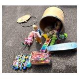 G - Vintage Toys Collection - Baby Rollerblade Doll, Rainbow Xylophone, Longboard & Snorkel Gear