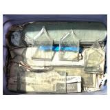 G - Vintage Cut Glass Pieces - Beveled Panes, Longest 16 in - Assorted Fragments