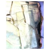 G - Vintage Cut Glass Pieces - Beveled Panes, Longest 16 in - Assorted Fragments