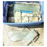 G - Vintage Cut Glass Pieces - Beveled Panes, Longest 16 in - Assorted Fragments