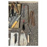 G - Assorted Hand Tools & Masonry Tools - Pliers, Scissors, Saws, Chisels