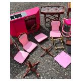 G - Barbie Pink Kitchen Playset with Mini Furniture