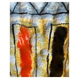 DR -Vintage Fratelli Fancioullacci Italian Blue and Orange Vase