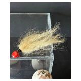 UL - Prescott Pike Hook Vintage Fishing Tackle Collection - Lures, Floats, Leader Box & Net Bag