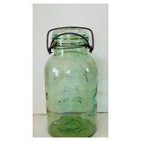 DR -Vintage Atlas E-Z Seal & Ball Mason 9-Inch Blue Glass Jars (Lot of 3)