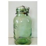 DR -Vintage Atlas E-Z Seal & Ball Mason 9-Inch Blue Glass Jars (Lot of 3)