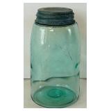 DR -Vintage Atlas E-Z Seal & Ball Mason 9-Inch Blue Glass Jars (Lot of 3)
