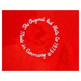 DR - Pottery Barn Snowflake Plate; The Original Red Plate (Germany); JOY Deer Tile; Star Dish; Vase; Cake Stand; 3 Spreader Knives (Lot of 8)