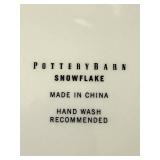 DR - Pottery Barn Snowflake Plate; The Original Red Plate (Germany); JOY Deer Tile; Star Dish; Vase; Cake Stand; 3 Spreader Knives (Lot of 8)