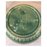 DR - Two Vintage McCoy Planters including a Sunburst Planter and Aqua Trivet