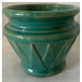 DR - Two Vintage McCoy Planters including a Sunburst Planter and Aqua Trivet
