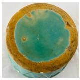 DR - Two Vintage McCoy Planters including a Sunburst Planter and Aqua Trivet