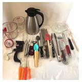 UL - Good Cook Kitchen Utensil Lot with Coffee Pot & Measuring Cups