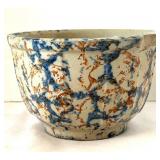 UL - Two Vintage Spongeware Bowls including a Vintage Red Wing Sponge Ware Bowl