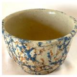 UL - Two Vintage Spongeware Bowls including a Vintage Red Wing Sponge Ware Bowl