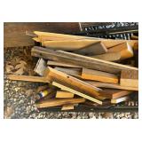 O - Assorted Scrap Wood - Mixed Lumber Pieces for DIY Projects