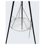 Tripod Fire Pit Cooker with Hanging Grill