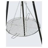 Tripod Fire Pit Cooker with Hanging Grill