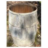 O - Vintage Wood Barrel - 30 in High