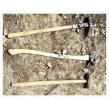 O - Vintage Axes & Sledge Hammers (Lot of 3)