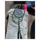 G - Sportcraft Yard Games - Bean Bag Toss, Bocce Ball Set, Badminton Rackets, Cornhole Board