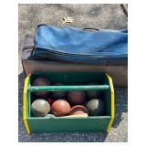 G - Sportcraft Yard Games - Bean Bag Toss, Bocce Ball Set, Badminton Rackets, Cornhole Board