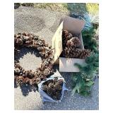 G - Christmas Greens & Lights Assortment with Pine Cones