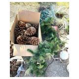 G - Christmas Greens & Lights Assortment with Pine Cones