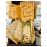 LL - Vintage Greeting Cards Box,  Assorted Cards & Postcards