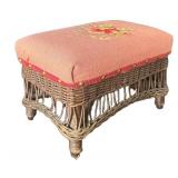 DR - Vintage Needlepoint Footstool