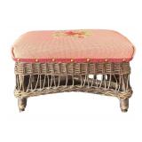 DR - Vintage Needlepoint Footstool