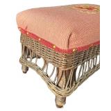 DR - Vintage Needlepoint Footstool