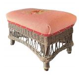 DR - Vintage Needlepoint Footstool