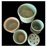 DR - Vintage Green Planters & Vases by Weller, McCoy and More