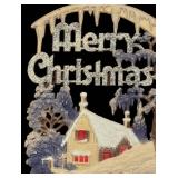 LL - The Quality Store Calendar & Merry Christmas Plaque - Antique Advertising Decor