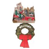 LL - Vintage Welcome Sign and Tinsel